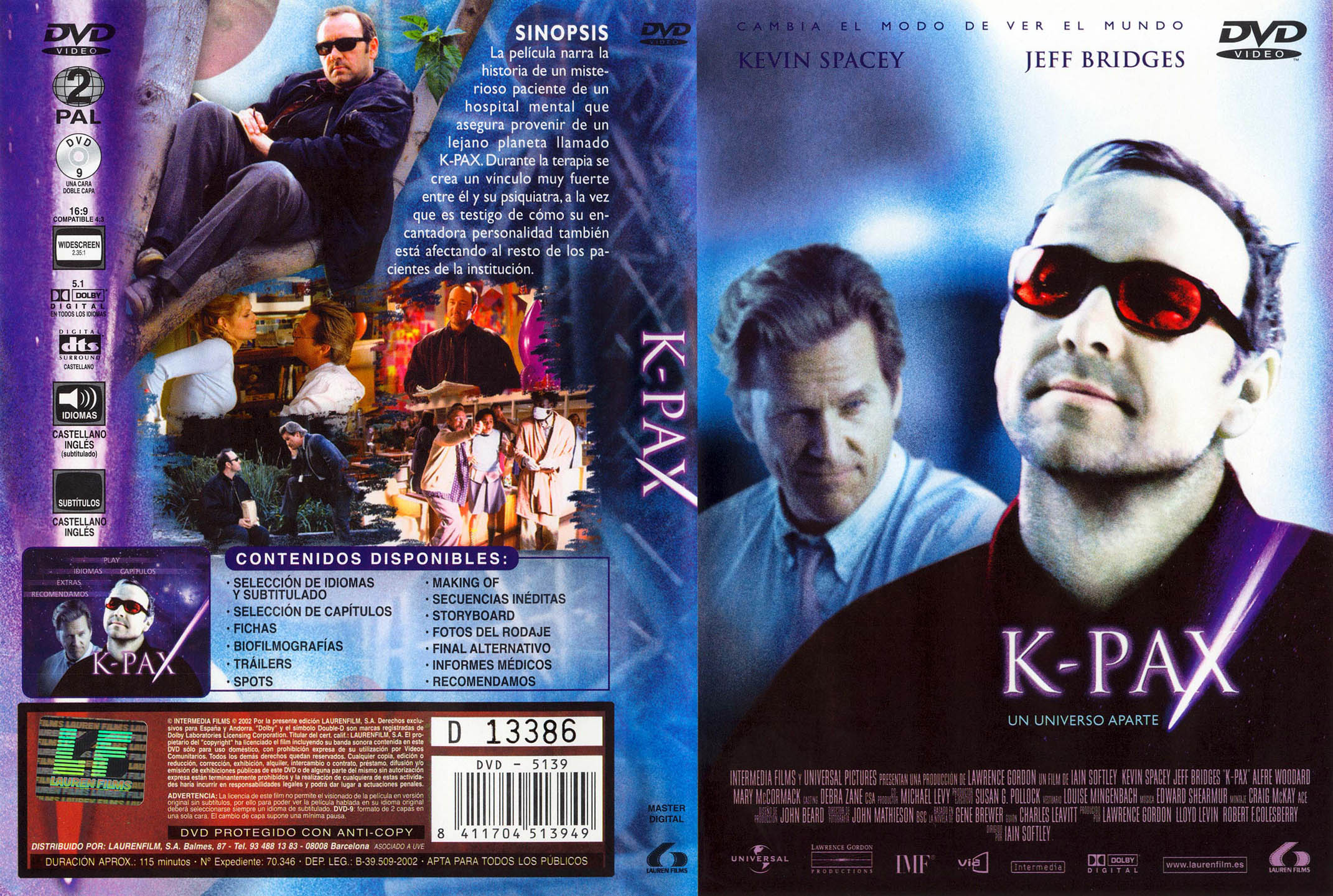 "K-PAX" Kevin Spacey'nin mükemmel oyunculuğu ve sıradışı bir
bilimkurgu-dram izlemeniz tavsiyedir...